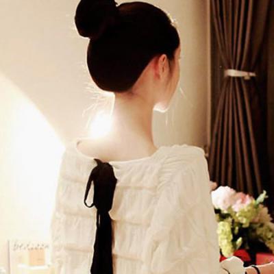 新款秋装t恤女长袖宽松韩版衣服女装夏短款泡泡袖韩国代购小码上衣